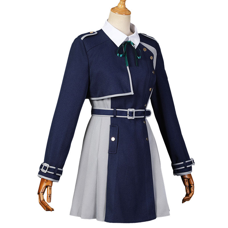 Lycoris Recoil Takina Inoue Costume Cosplay Uniforme Bleu