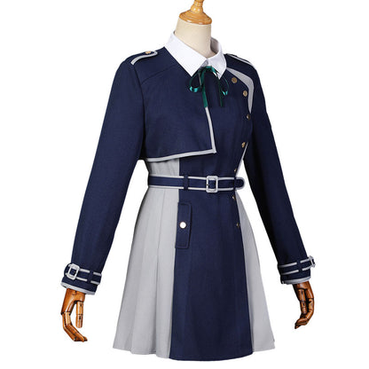 Lycoris Recoil Takina Inoue Costume Cosplay Uniforme Bleu