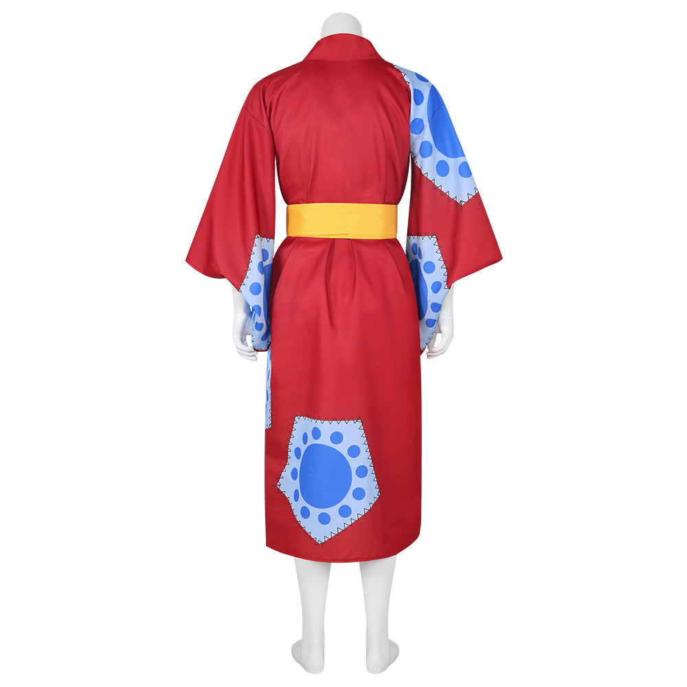  Beowyro Luffy Cosplay Kimono Outfits Monkey D Luffy