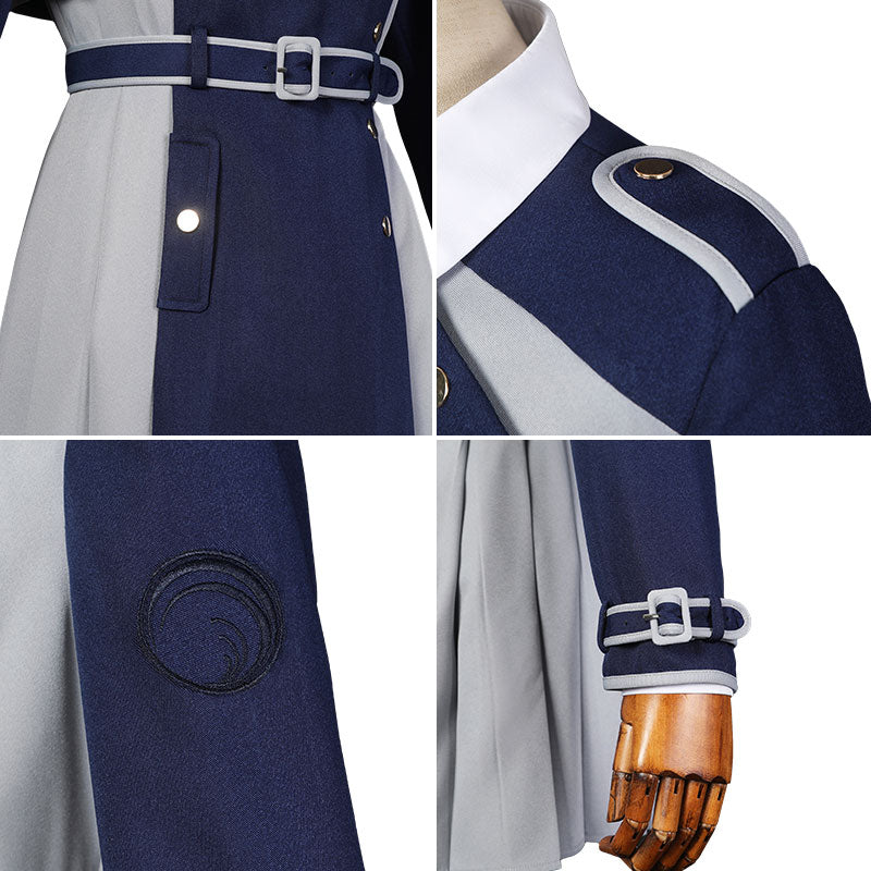 Lycoris Recoil Takina Inoue Costume Cosplay Uniforme Bleu