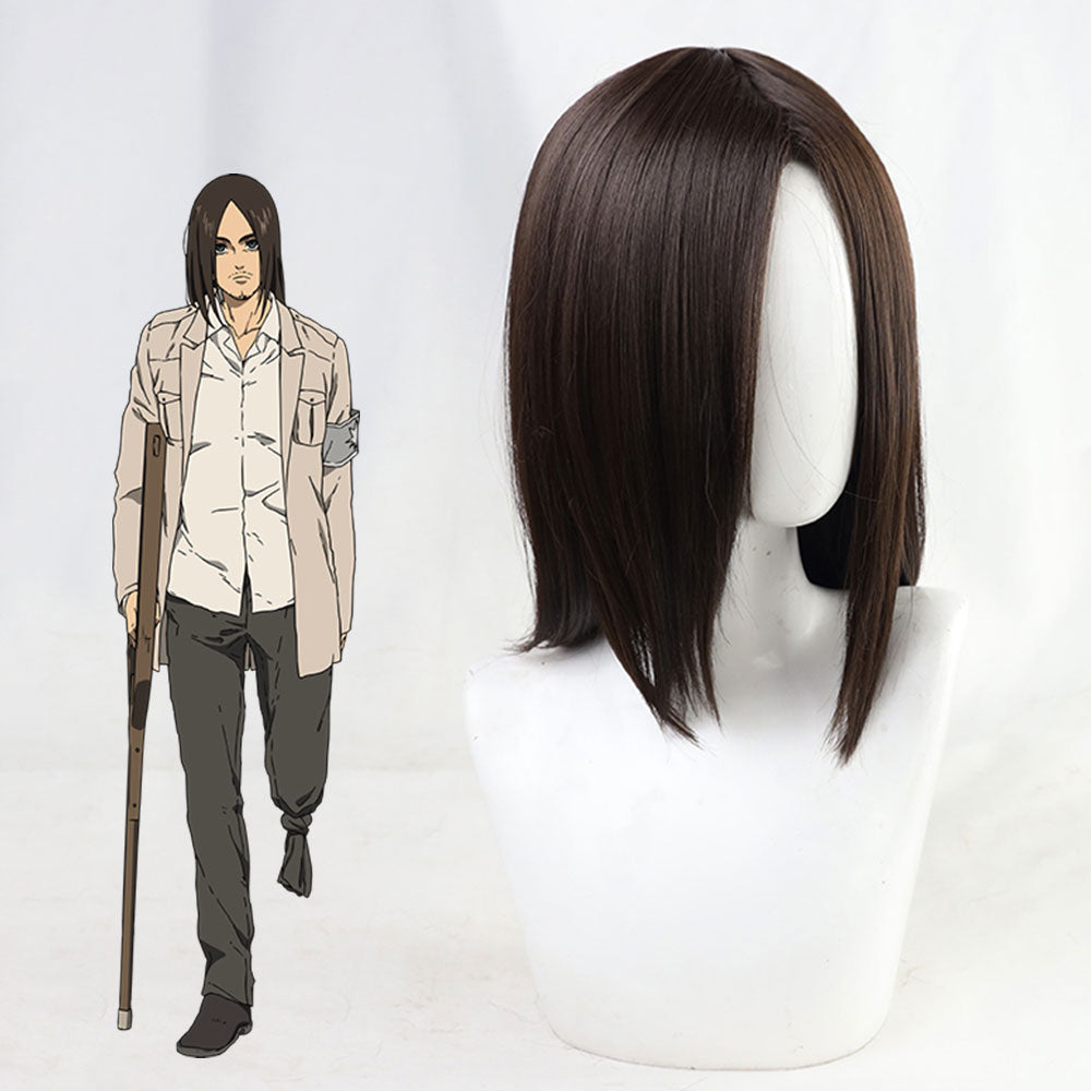 Attack On Titan Shingeki No Kyojin Final Season Eren Jaeger Eren Yeager Long Brown Cosplay Wig