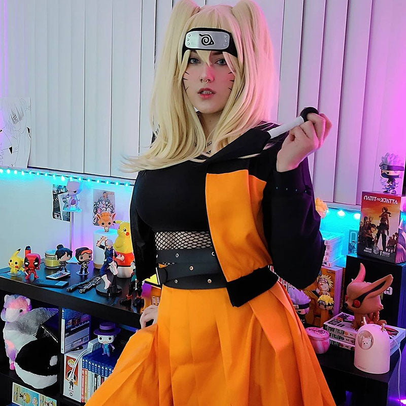 Female Naruto Uzumaki from Naruto Halloween Cosplay Costume Gcosplay