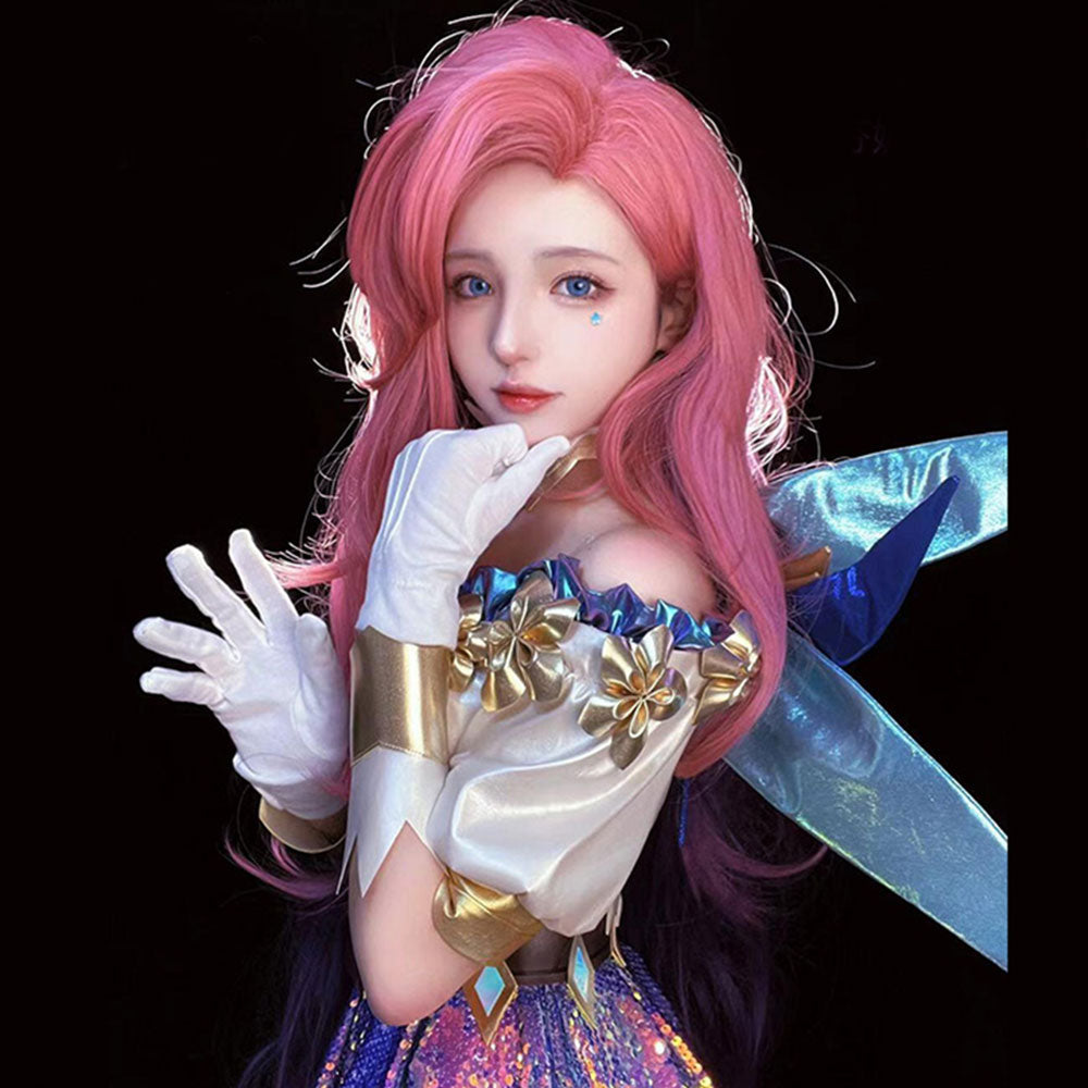 League of Legend Cosplay Costume seraphine cosplay authentic costume seraphine wig