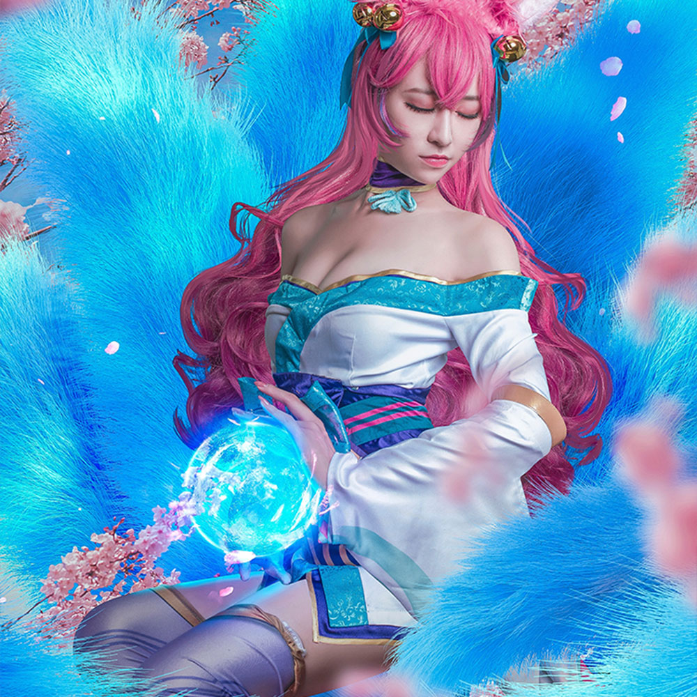 League of Legends LOL Spirit Blossom Ahri Halloween Cosplay