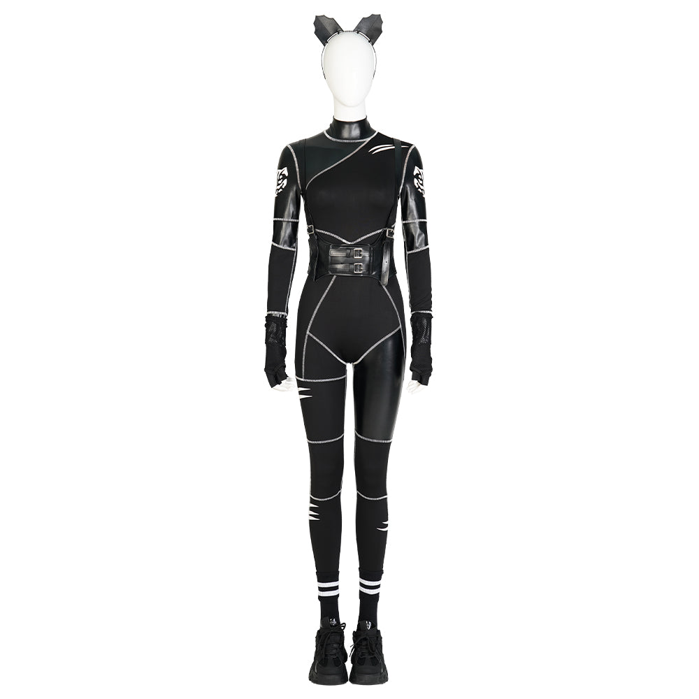 Wednesday The Addams Family (2022 TV Series) Wednesday Cat Suit Cosplay Costume