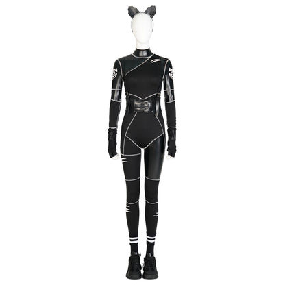 Mercoledì La famiglia Addams (serie TV 2022) Mercoledì Cat Suit Costume cosplay