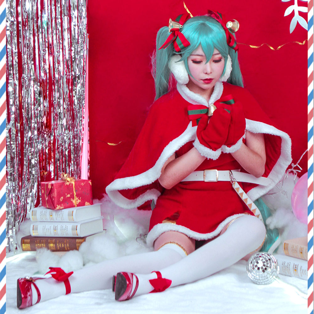 Vocaloid Hatsune Miku Christmas Cosplay Costume