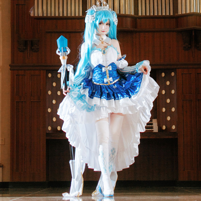 Vocaloid Hatsune Miku Snow Miku 2019 Cosplay Costume