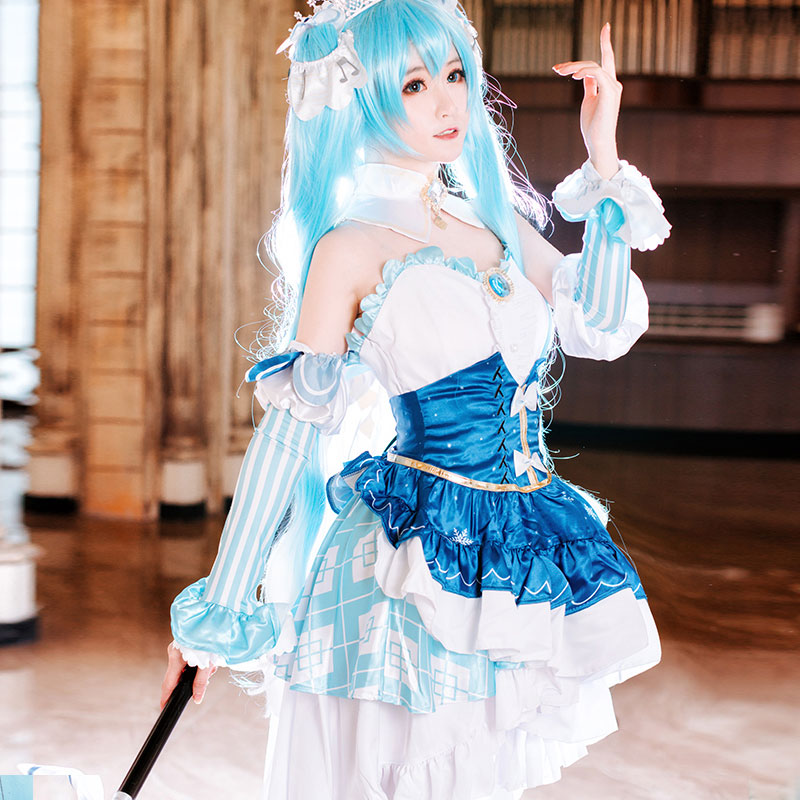 Vocaloid Hatsune Miku Snow Miku 2019 Cosplay Costume