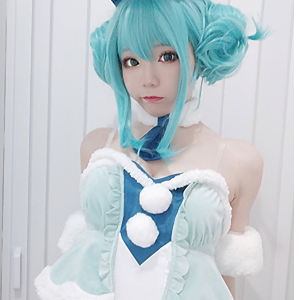 Vocaloid Hatsune Miku White Bunny Girl White Rabbit Cosplay Costume